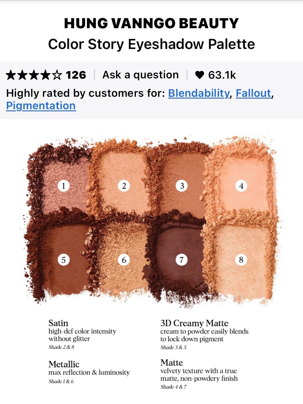 Color Story Eyeshadow Palette - Red - Picture 6 of 6